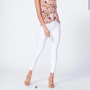 Paige Verdugo ankle white skinny  jeans size 28